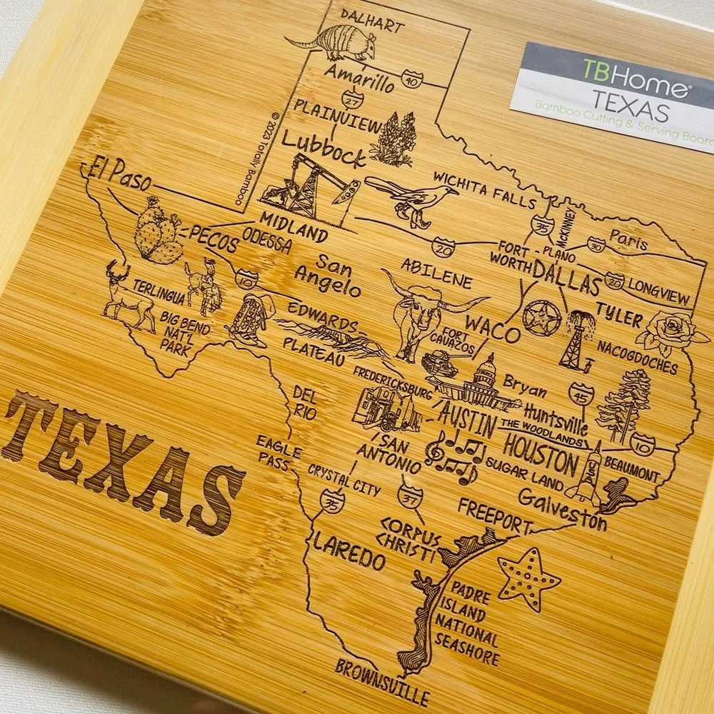 Totally Bamboo A Slice of Life Texas State Serving / Cutting Board, 11